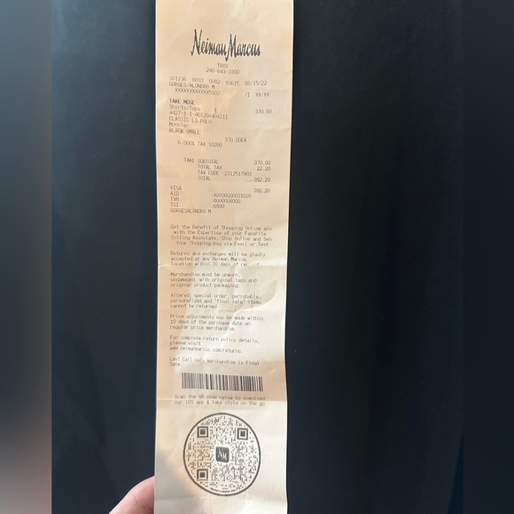 Men’s small Black Moncler long sleeve polo. Amazing condition wore once or twice - Picture 3 of 4